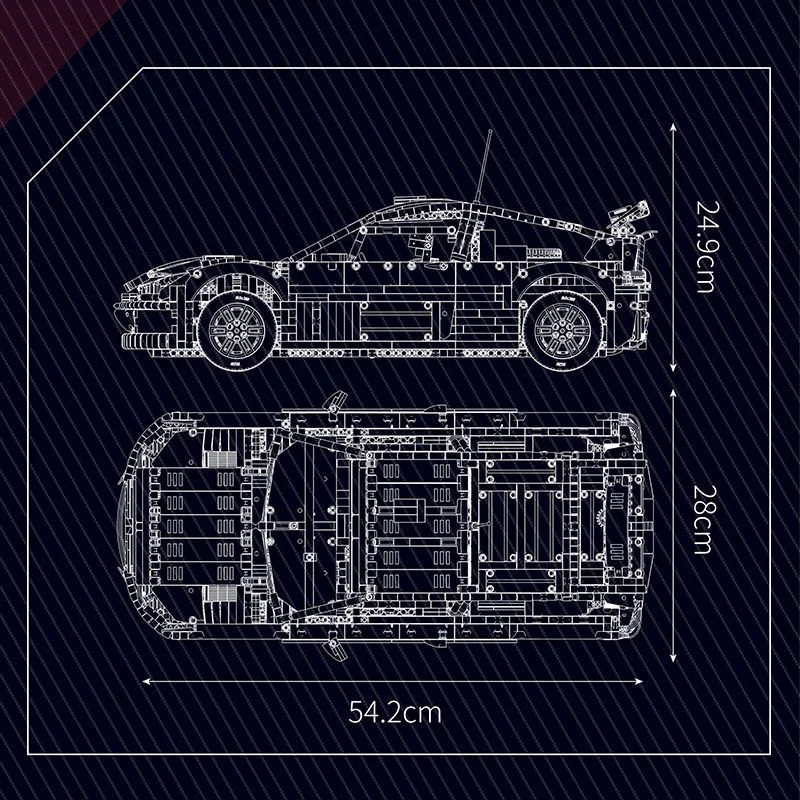 Molde rei c4citroën racing13187alta dificuldade quebra-cabeça montagem bloco de construção modelo ornamento meninos brinquedo