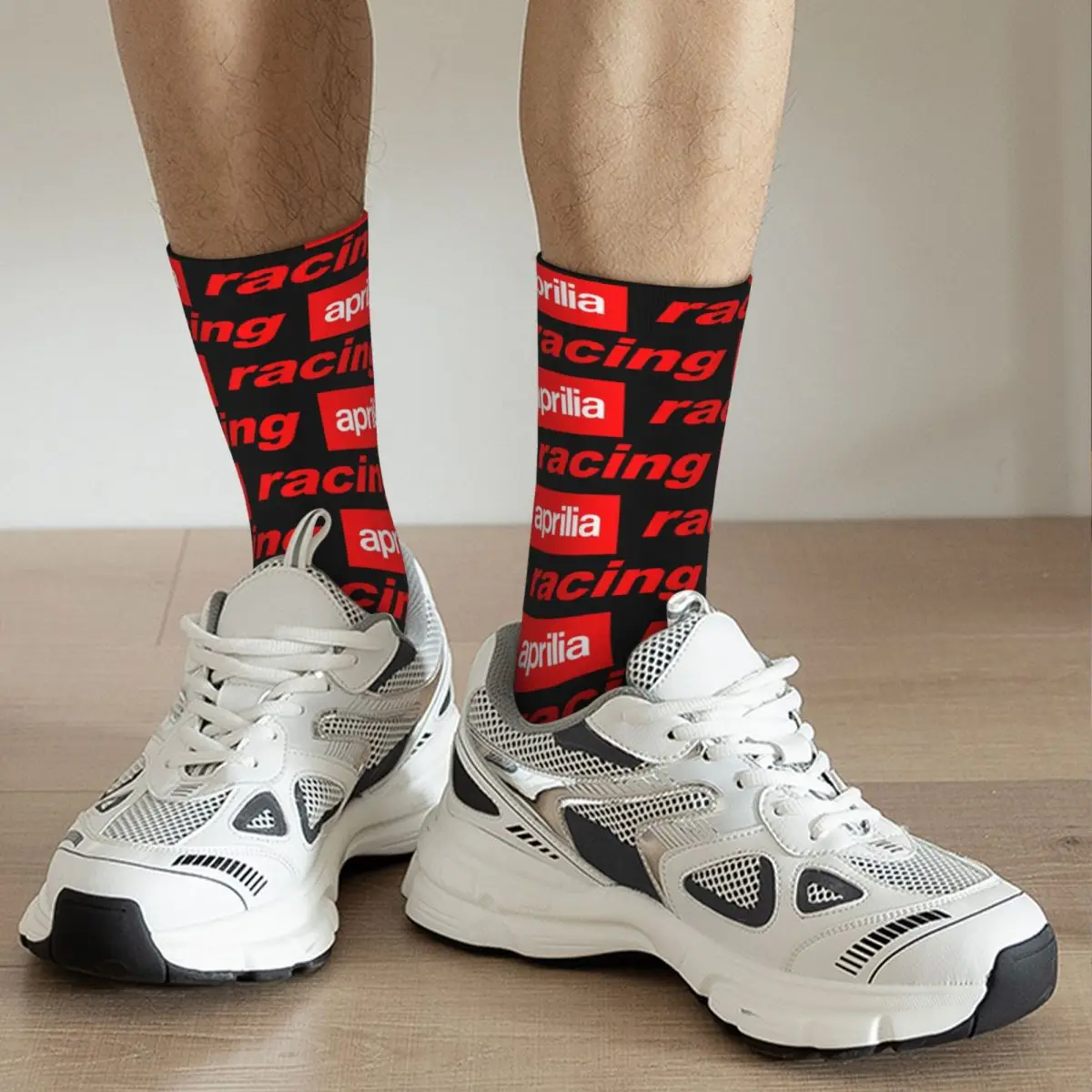 New Unisex Socks Aprilia Racing Merch Soft High Quality Stockings All Seasons