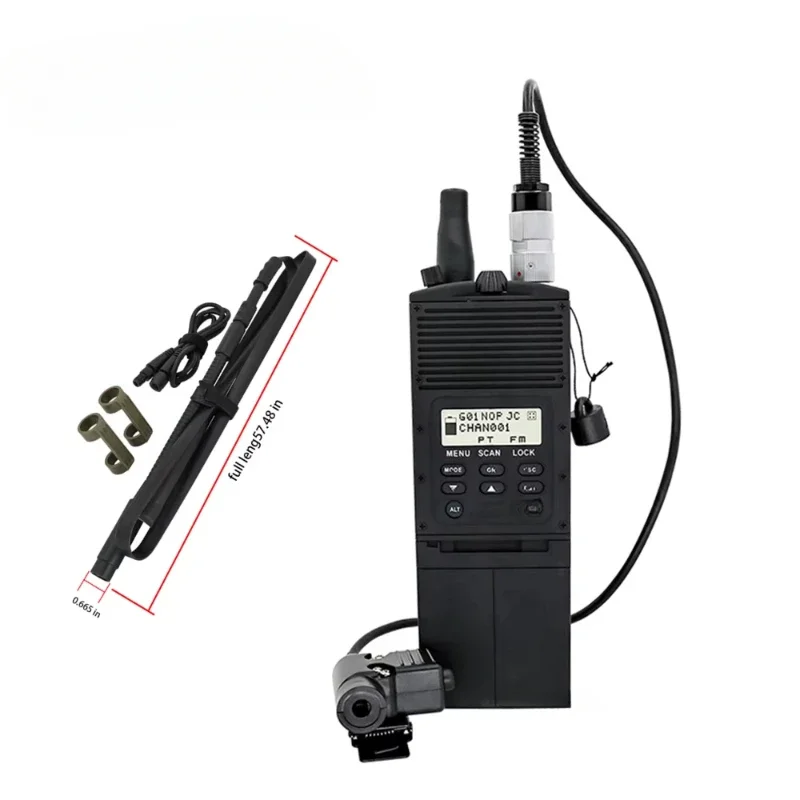 

AN/PRC148 wireless model TACIC WALKIE-TALKE handheld computer folding antenna+6-pin U94PTT