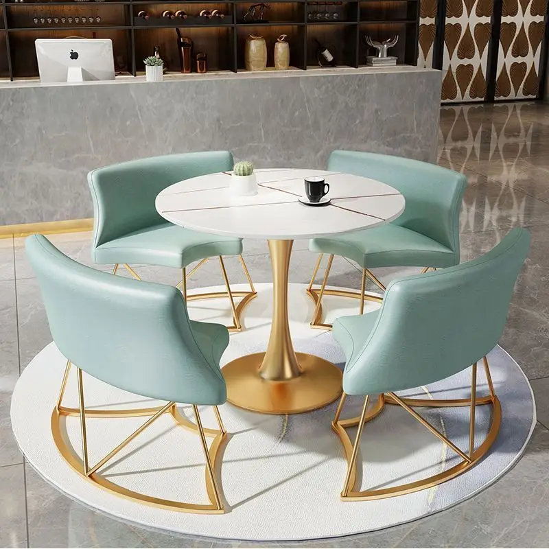 Rock Slab, Tea Table, Dining Table, Negotiation, Table and Chairs, Combination, Balcony, Leisure, Living Room, Chairs, Table