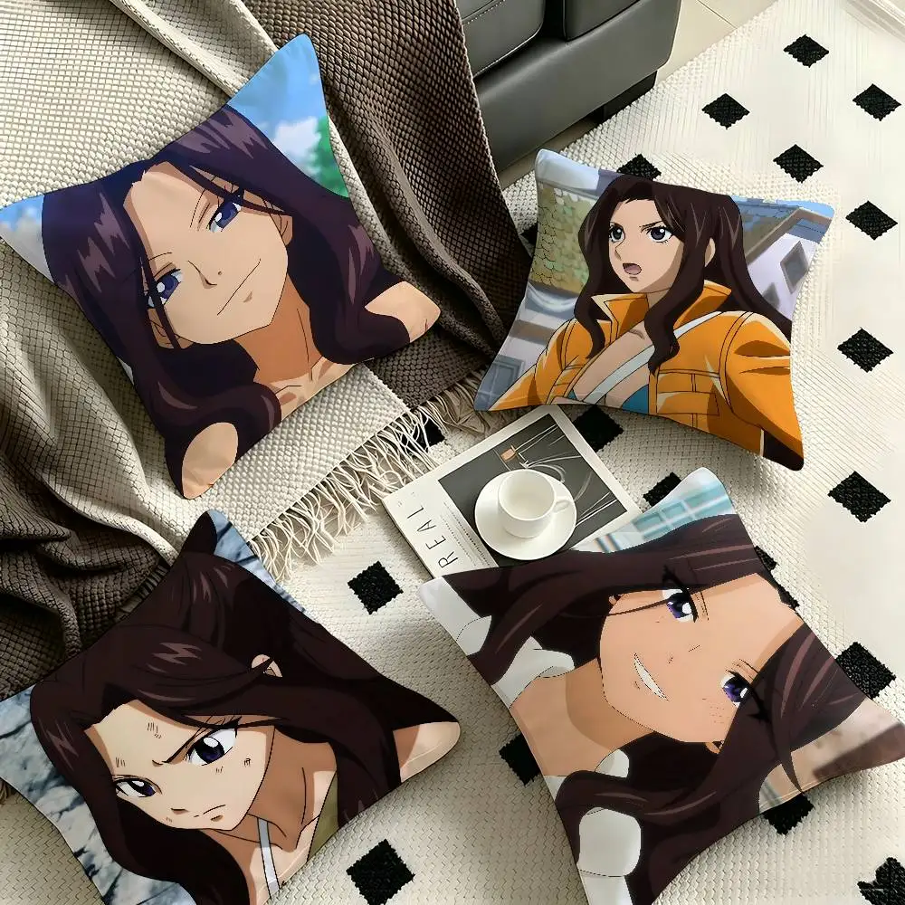 1pc Cana Alberona Fairy Tail Pillow Case Fashion Square Pillowcase Bedroom Sofa Room Ins Decoration Leisure