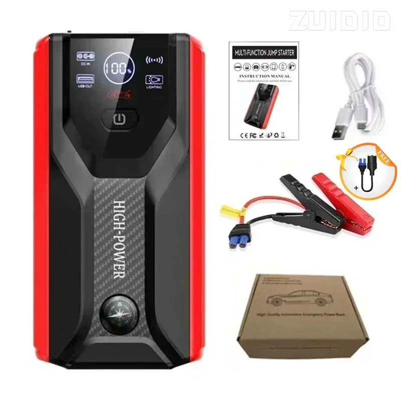 28000mAh 12V Car Jump Starter Device Automotive Battery Charger Portable Power Bank Booster For Car Starting Articles For Cars