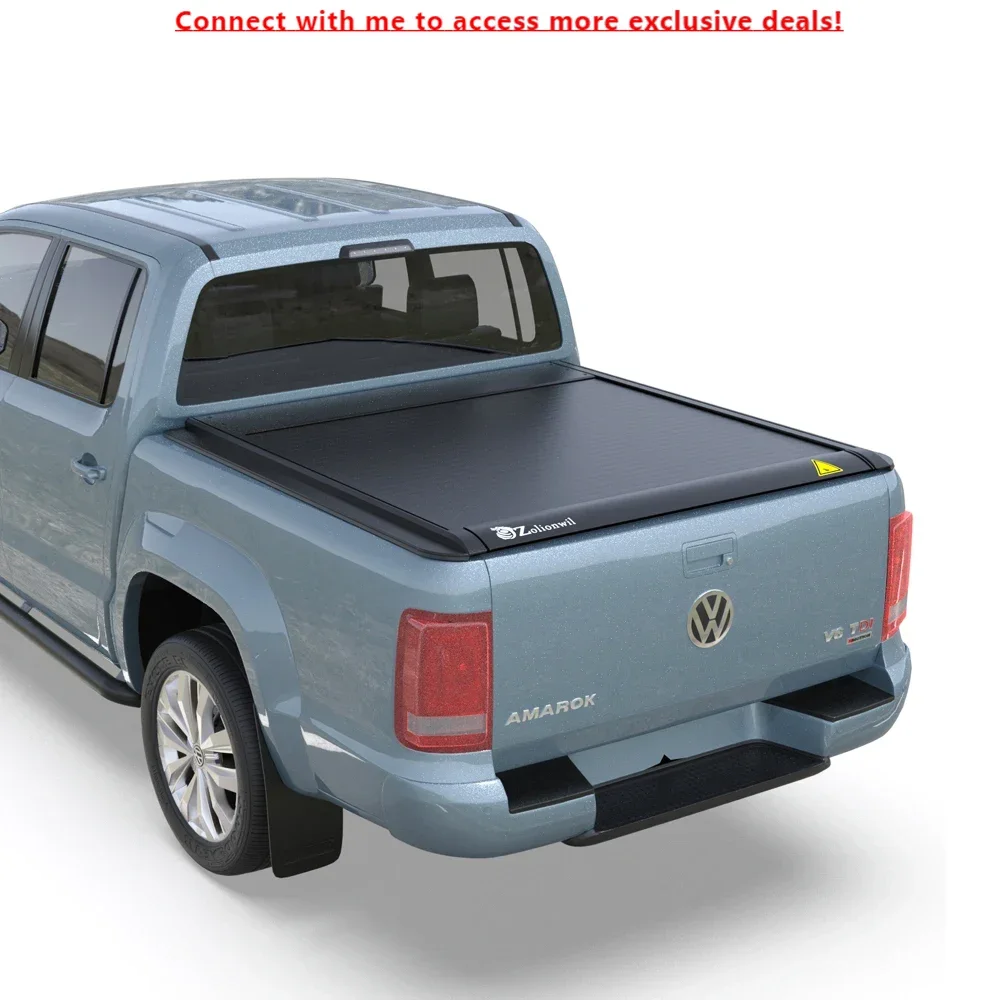 

Zolionwil Pickup Aluminum Tonneau Cover Retractable Electric Rolling Truck Bed Cover For VW AMAROK V6
