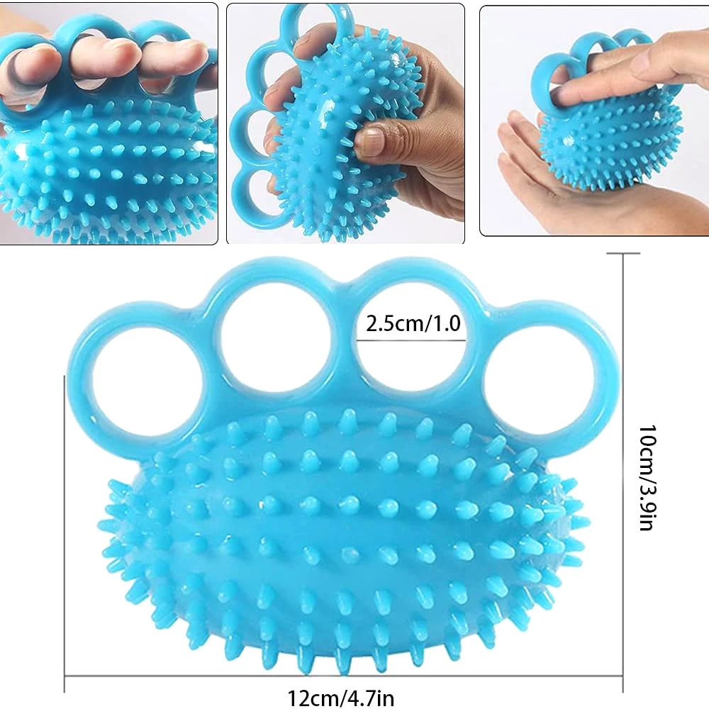 1pcs Hand Grip Strengthener Finger Exerciser Training Ball for Patient Recovery Elderly Stroke Arthriti Physical Therapy Massage