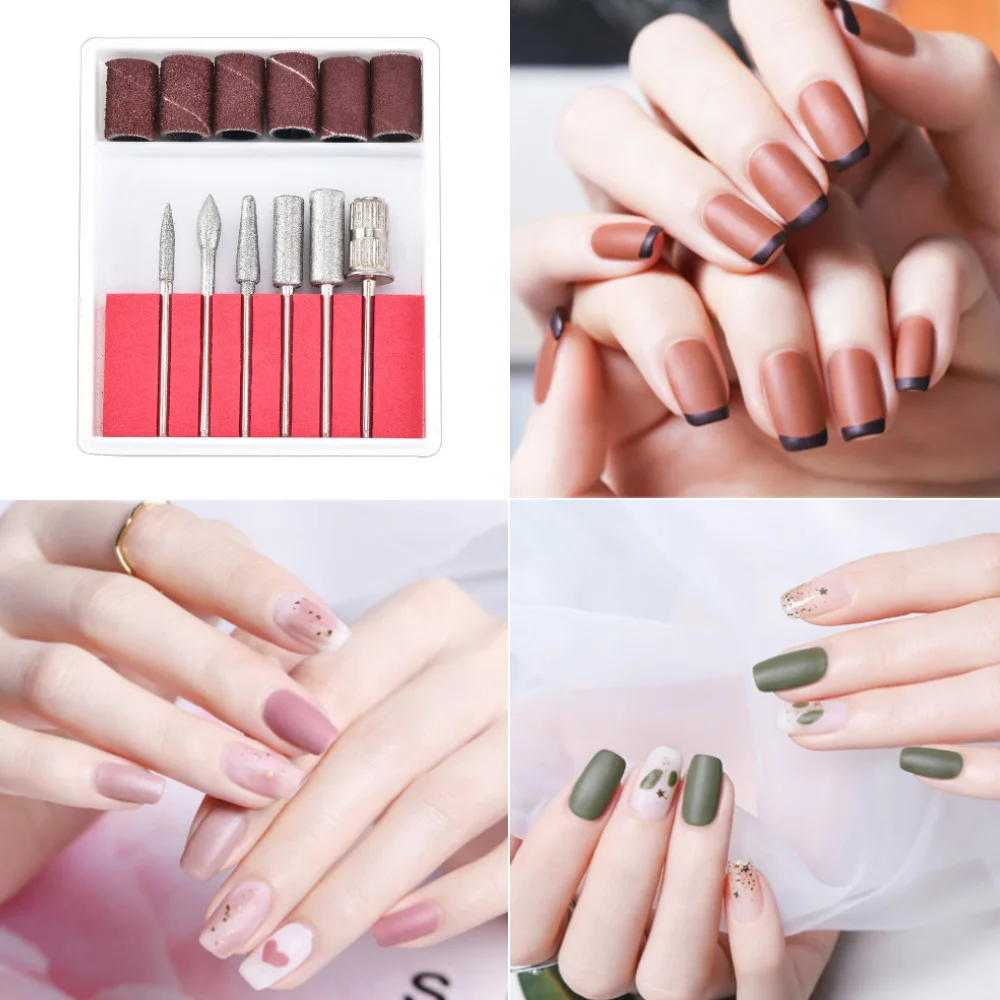 Ensemble de 12 pièces de forets électriques pour Nail Art, manucure, pédicure, lime, Machine, Kit d'outils, limes à cuticules, fraise, outils pour ongles, accessoire