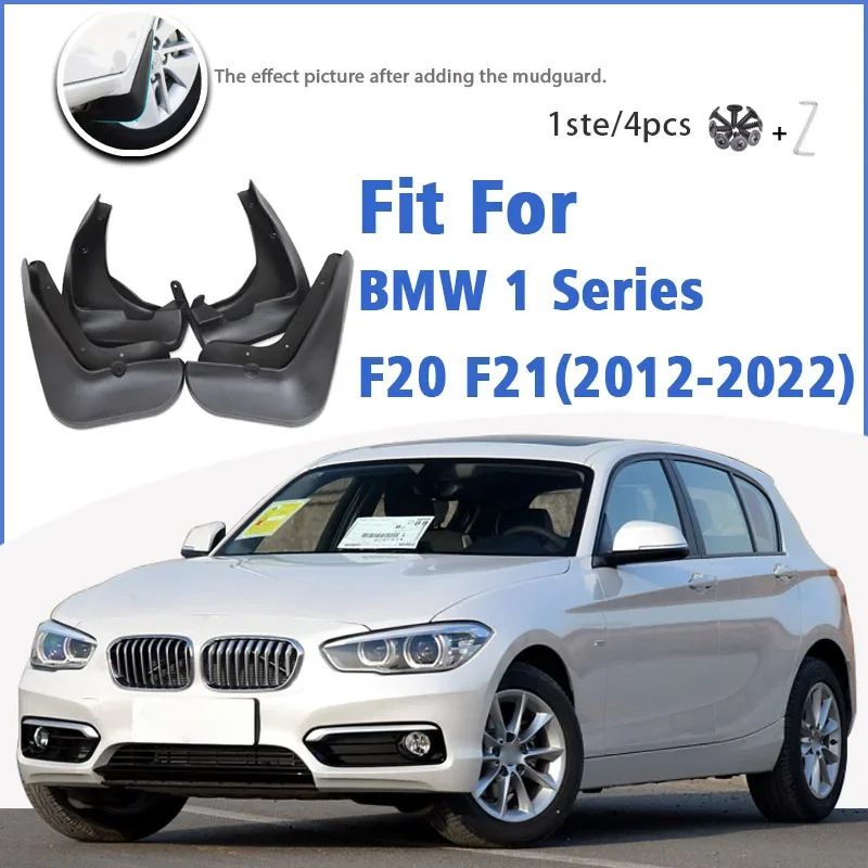 

For BMW 1 Series BMW 116 118 F20 F21 2012-2022 Mudflaps Mudguard Fender Mud Flap Guards Splash Car Accessories Front Rear 4pcs