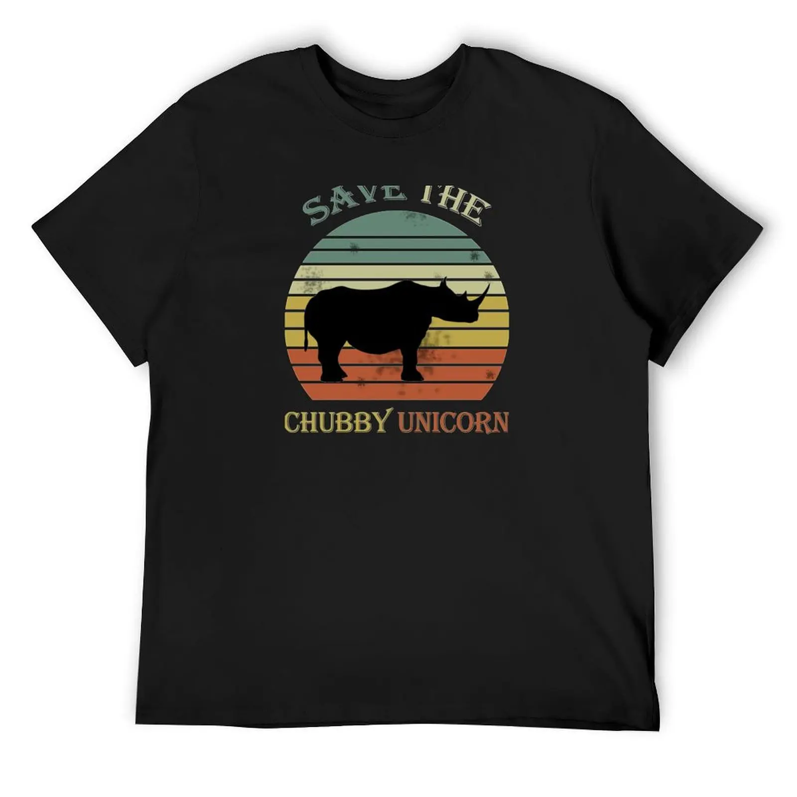 

Save The Chubby Unicorns Vintage Colors Distressed T-Shirt blue archive Short sleeve tee custom shirt Short sleeve tee men