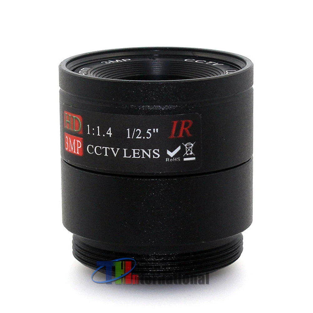 HD 3MP 4mm 6mm 8mm CS Lens Suitable for Both 1/2.5\