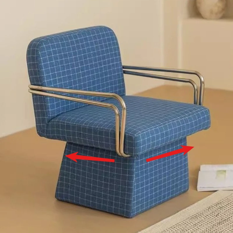 Wooden Leisure Chair Comfortable Rotatable Sofa Chairs Modern Minimalism Balcony Lazy Chairs Living Room Armchairs Furniture