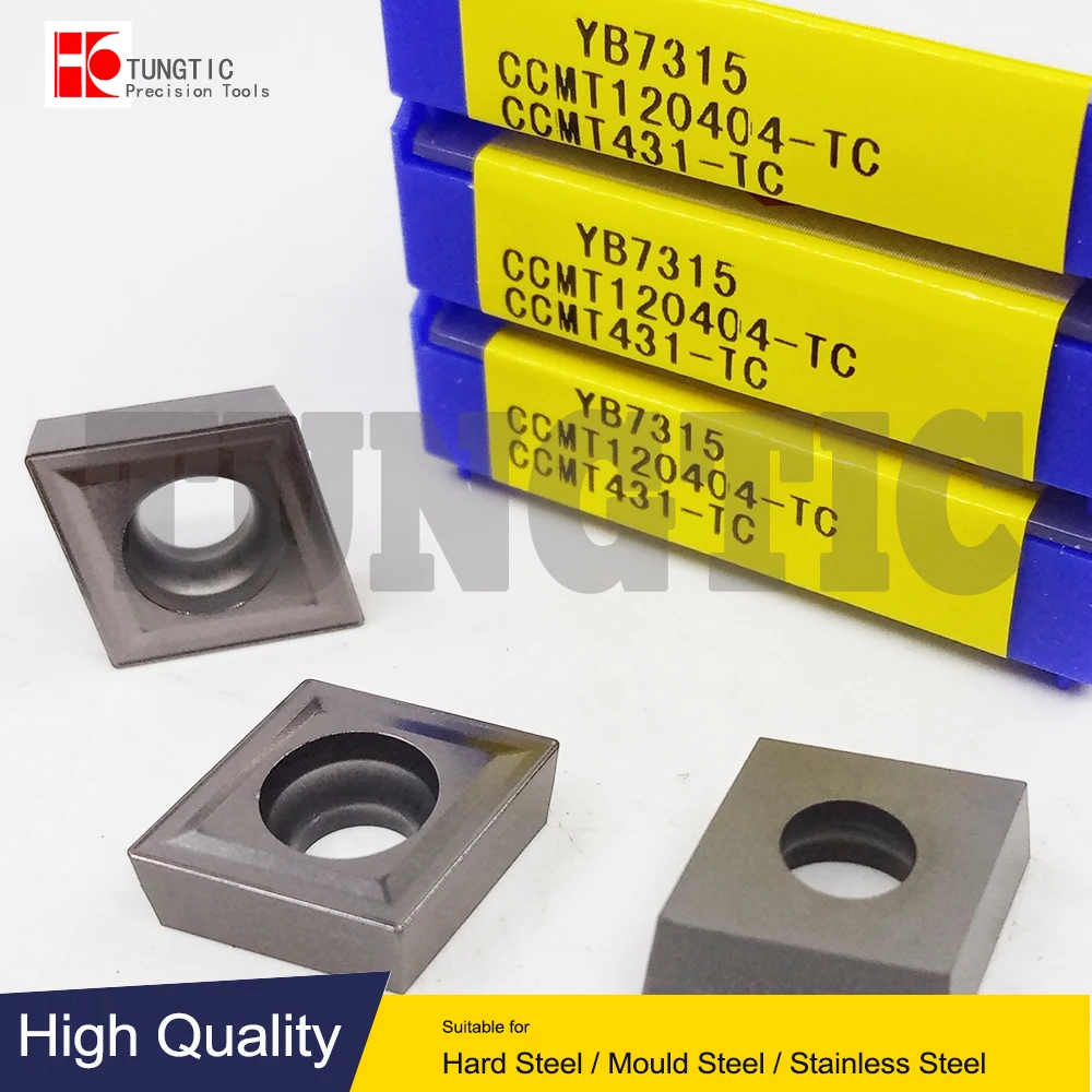 

CCMT120404-TC YB7315 CCMT431-TC CCMT-TC Cutting Tools General Turning Carbide and Cermet Inserts Positive-Finishing