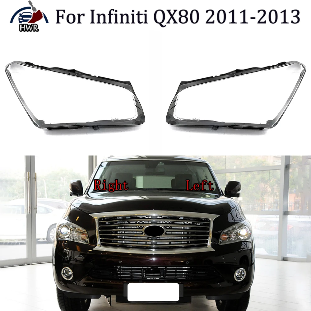 

Headlight Cover Headlamp Shell Transparent Lampshade Case Plexiglass Replace Original Lens For Infiniti QX80 2011 2012 2013