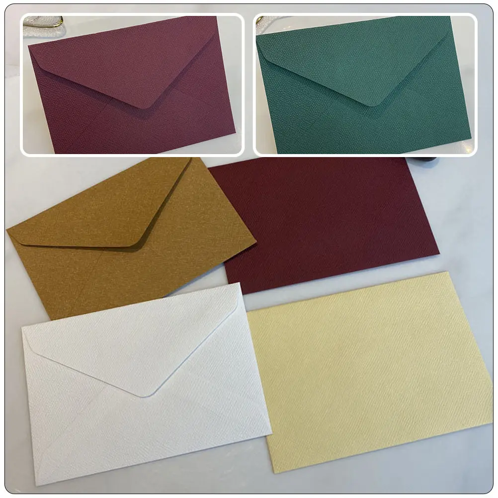 

16Pcs Delicate Vintage Wedding Envelopes High-Quality Paper Multi-Function Invitation Envelopes for Graduation Shower