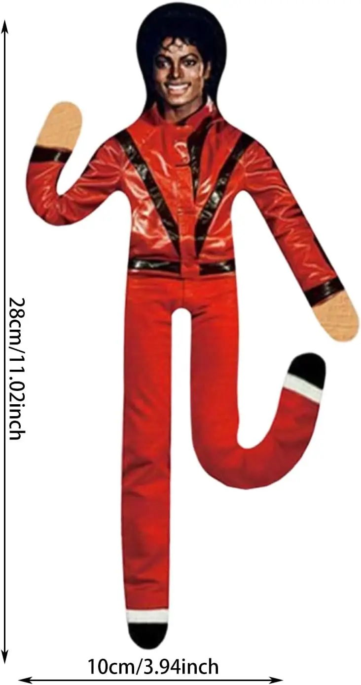 Michael Jackson Plush Doll With Wire Frame Poseable Figure Movable Joints Abstract Toy Fan Collectible Gift Home Decor