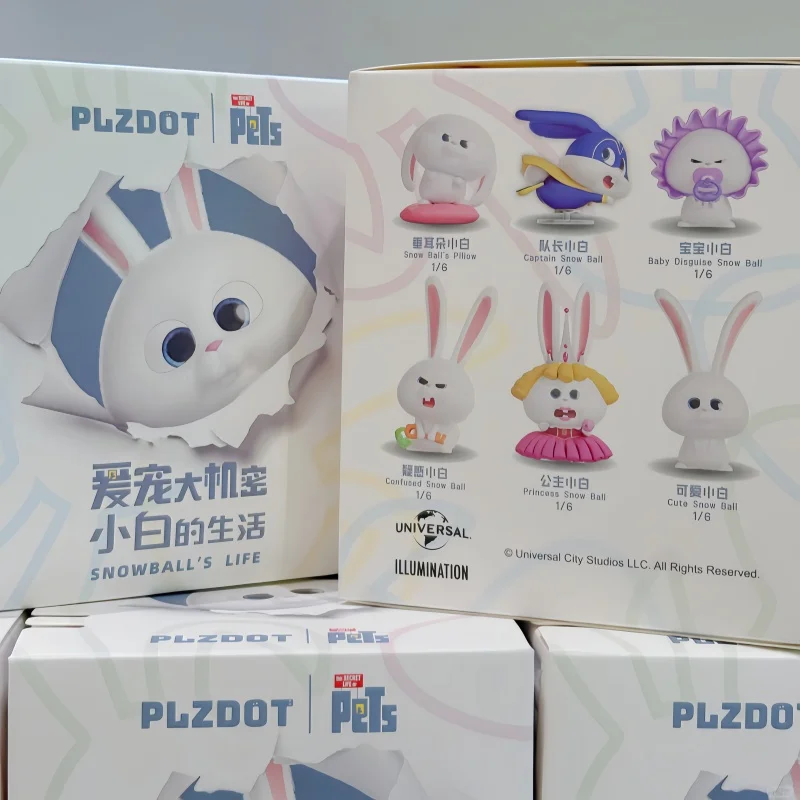 

Оригинальный Plzdot The Secret Life Of Pet Snowball'S Life Series, слепая коробка, экшн-фигурка, анимационные периферийные украшения, подарки для детей