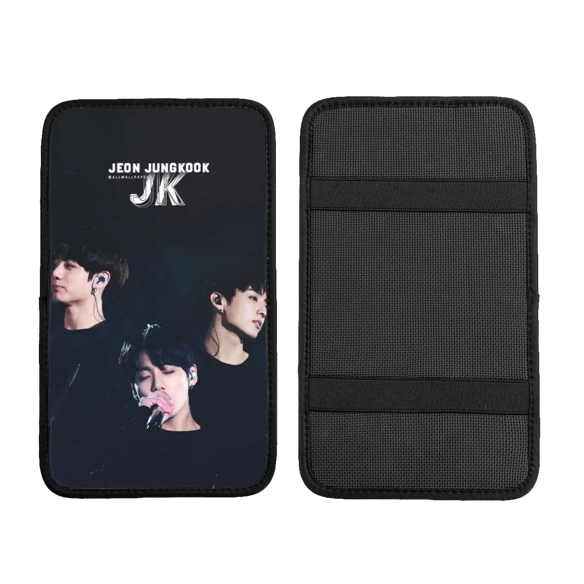 Jeon Jungkook Plaid Center Console Cover Pad per Auto coreano Idol Collage accessori Auto interni Arm Rest Cover Mat