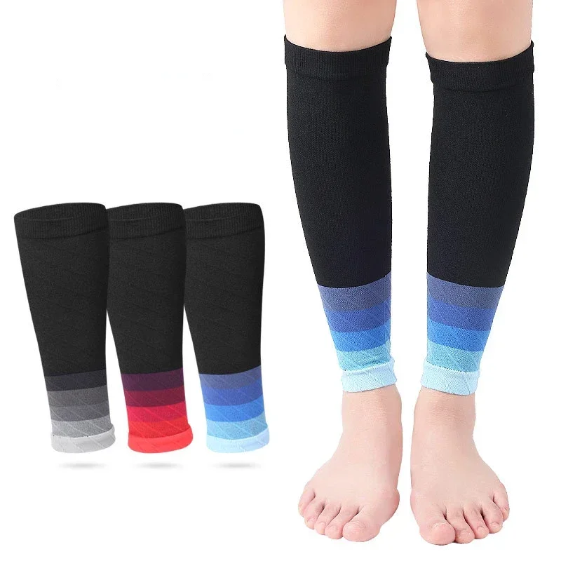 Running Leg Calf Compression Sleeves 1 Pair Compression Socks Shin Splint Relief Protector for Men Women Fitness Sports Use