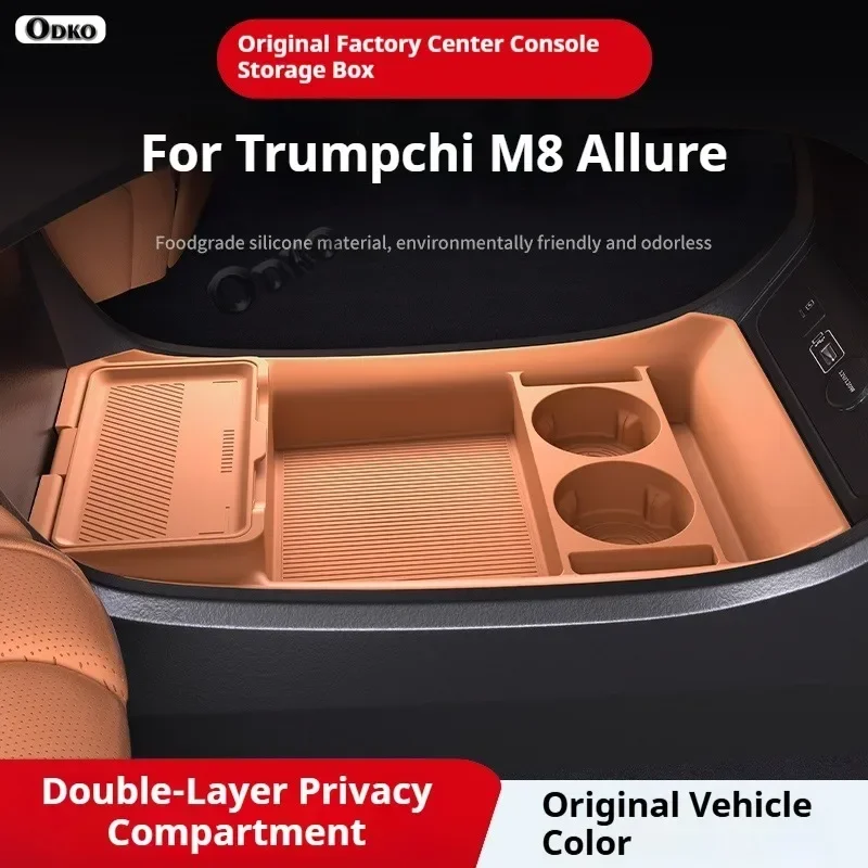 

Silicone Storage Box 2025 FOR GAC Trumpchi Longing M8 Center Console Modification Anti-slip Pad Accessories Organizer Decoration