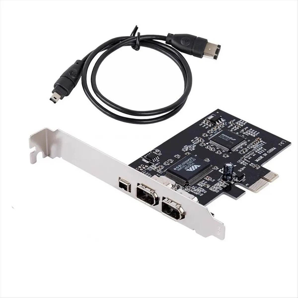 A14G PCI-E Express Card, 1394a IEEE 1394b Controller Card Cable, High Speed Data Transfer, Video Editing, Audio Recording