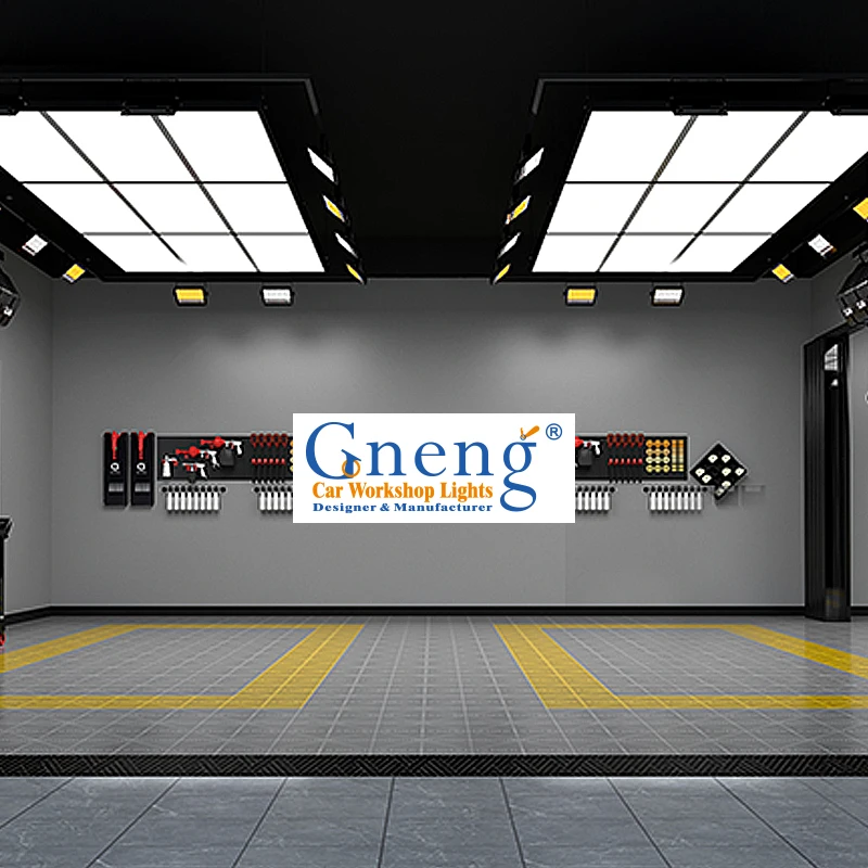 Car Detailing Lights Working Light Car Garage Logo Printed Detail Panel Led Light