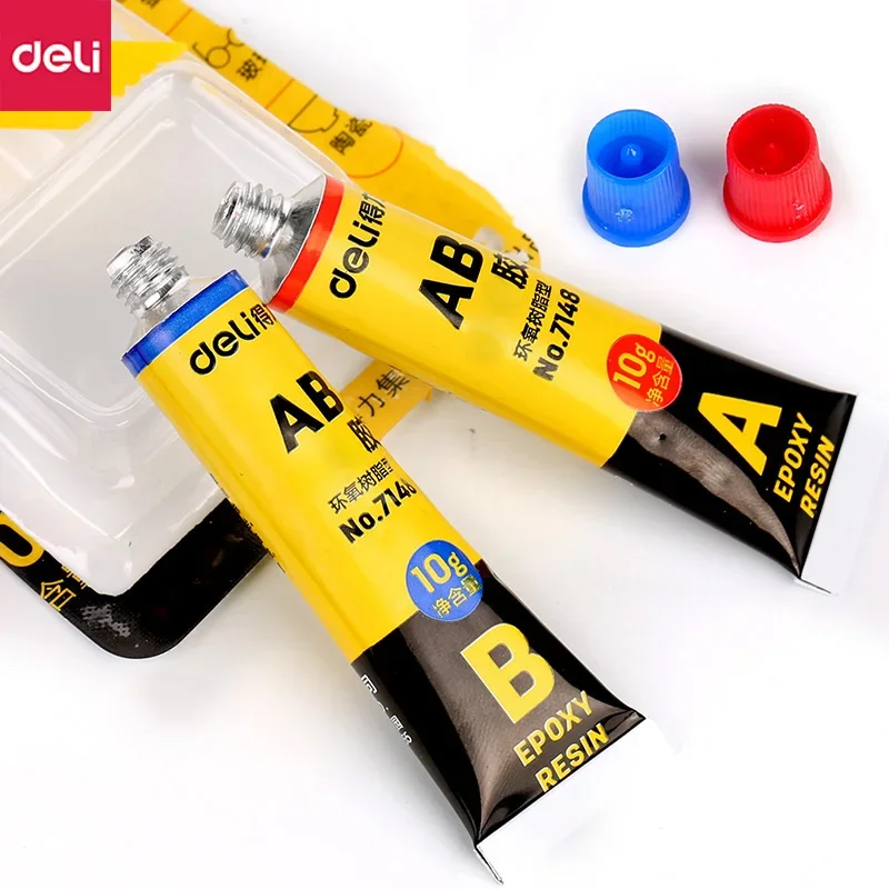 Pegamento AB de resina epoxi de 10g, pegamento de molde de Metal de plástico fuerte transparente A + B 20g, pegamento Universal de alta viscosidad