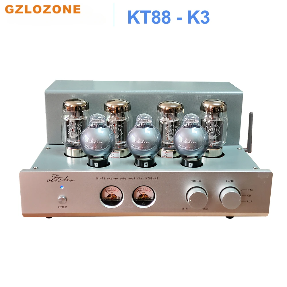 Oldchen KT88 K3 Tube Amplifier Pure Class A Fever Home Theater HiFi Sound Speakers Amplifier With Bluetooth 5.0 45W+45W