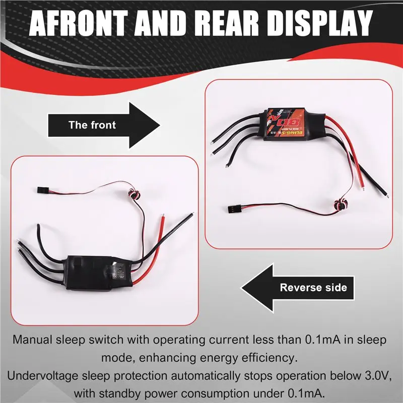 AS96-Blheli RC Brushless ESC 80A Electric Speed Controller For Quadcopter