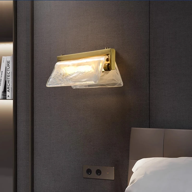 

Cloud Mist PostModern Design Sense Wall Lamp Living Room TV Background Wall Entrance Bedroom Bedside Study Copper Sconces Lights
