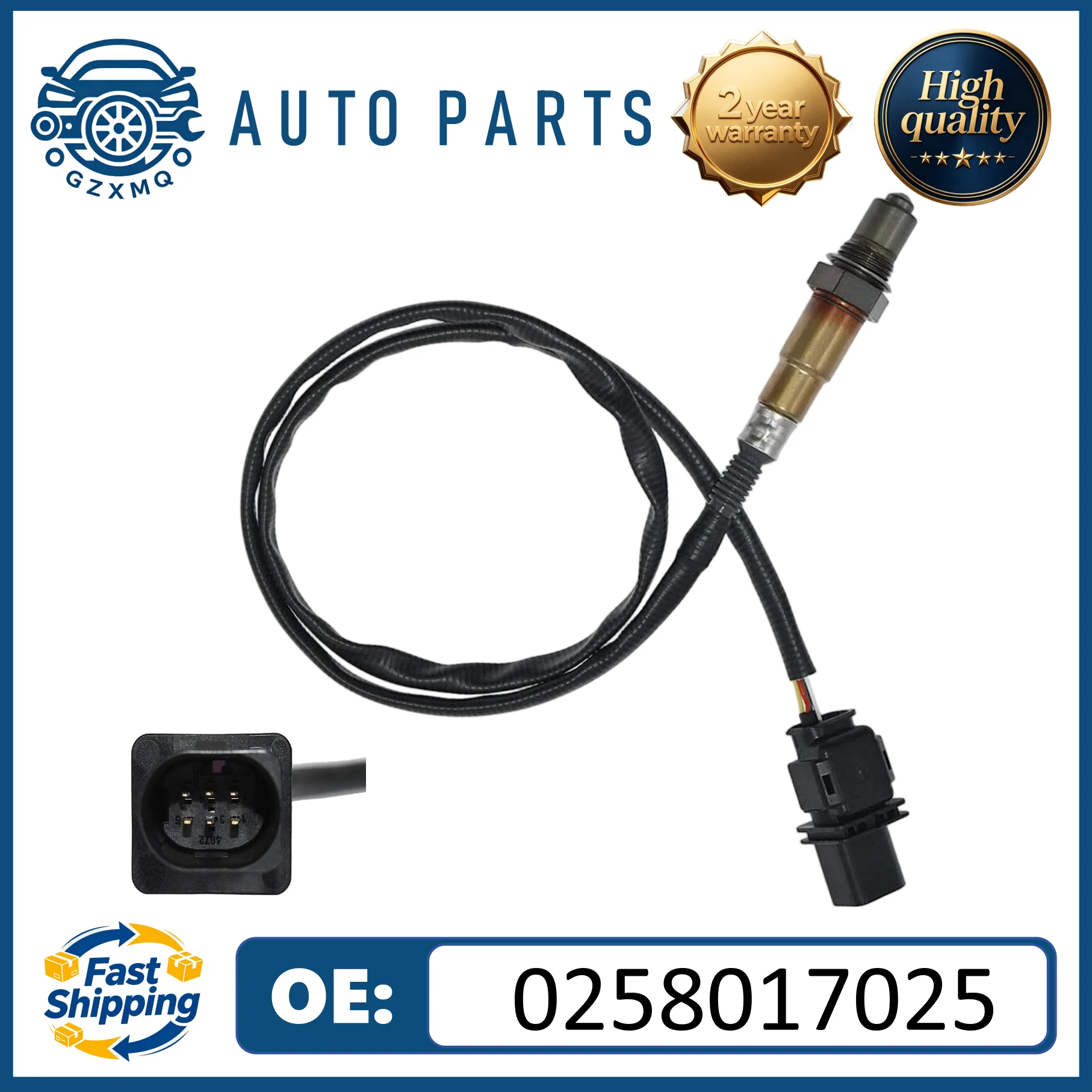 

Lambda O2 Exhaust Gas Oxygen Sensor 0258017025 30-4110 For V W Skoda Audi LSU 4.9 Wire Band #025807025 30-2004
