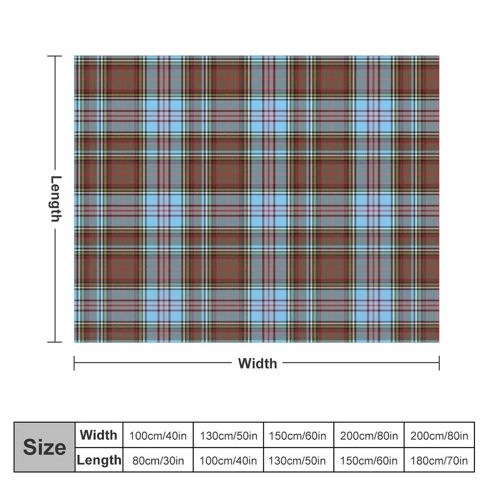 Clan Anderson Ancient Tartan Throw Blanket Moving wednesday For Sofa Thin Personalized Gift Blankets