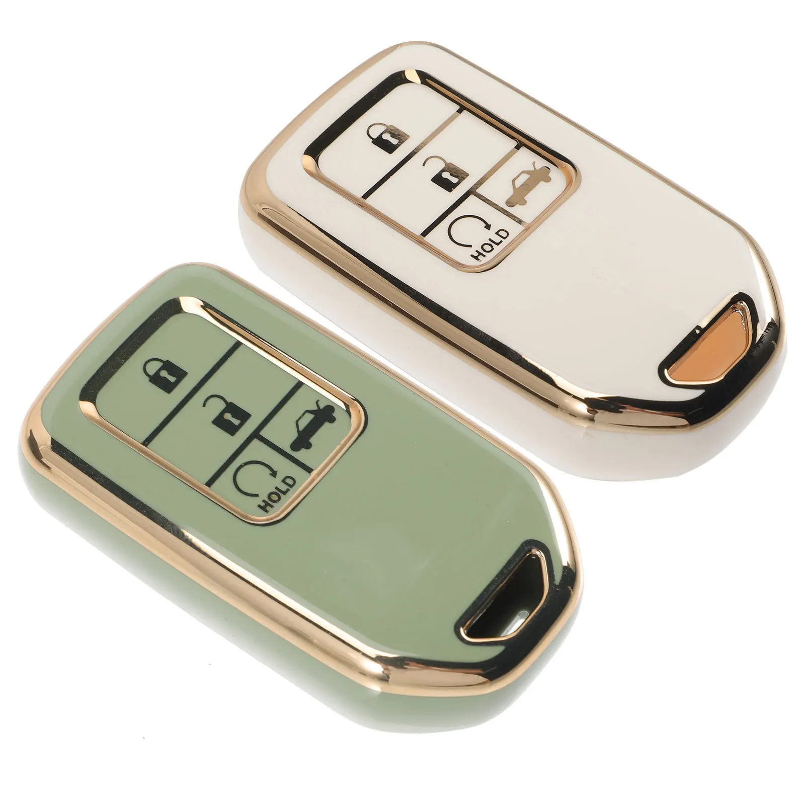 Housse de porte-clés pour clés de voiture, 2 pièces, robuste, résistante à l'usure, Protection entièrement couverte, douce, Flexible, Non déformée