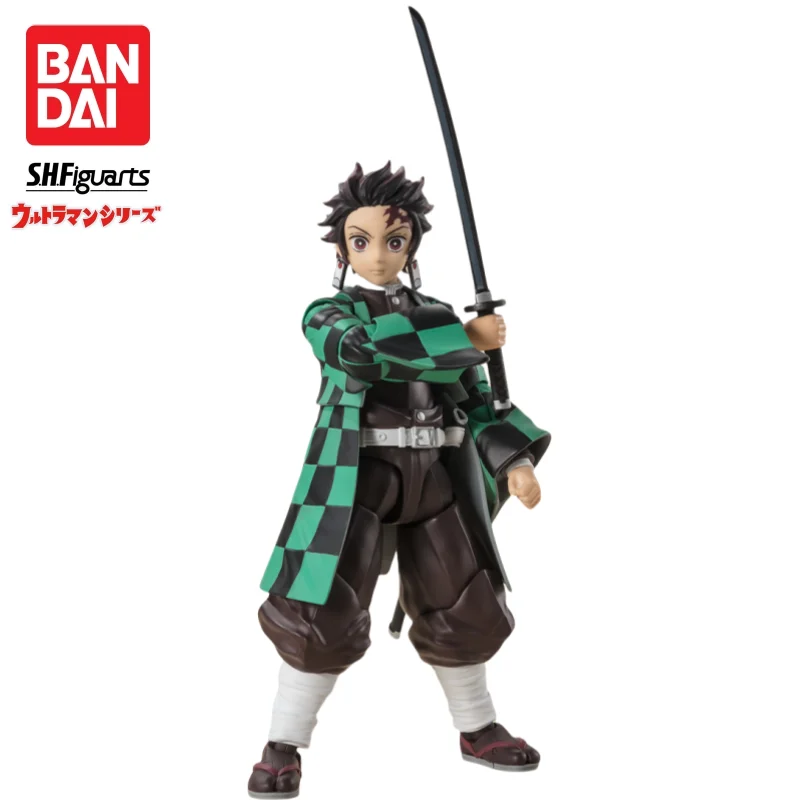 在庫ありオリジナルバンダイオリジナル鬼滅の刃竈門炭治郎 S.H.Figuarts アクションフィギュアモデルおもちゃ装飾収集ギフト