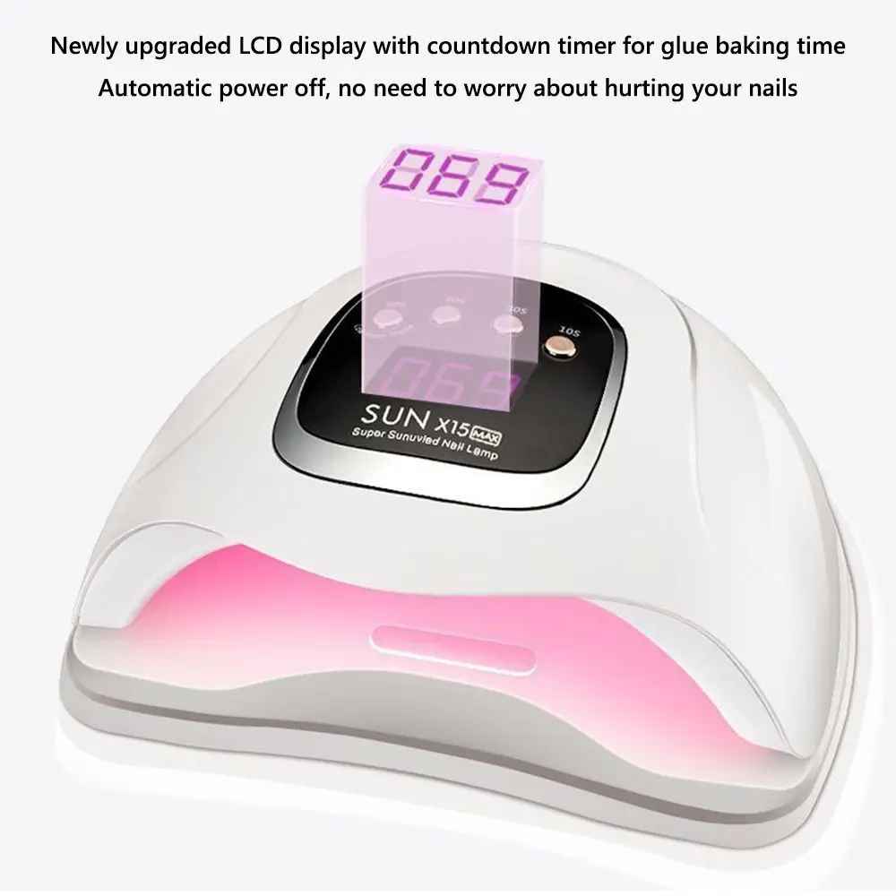 

SUNX15MAX 320W Gel Nail Dryer Digital Display 10sec Gel Color Dryer 66 UV LED UV LED Nail Dryer Professional Use