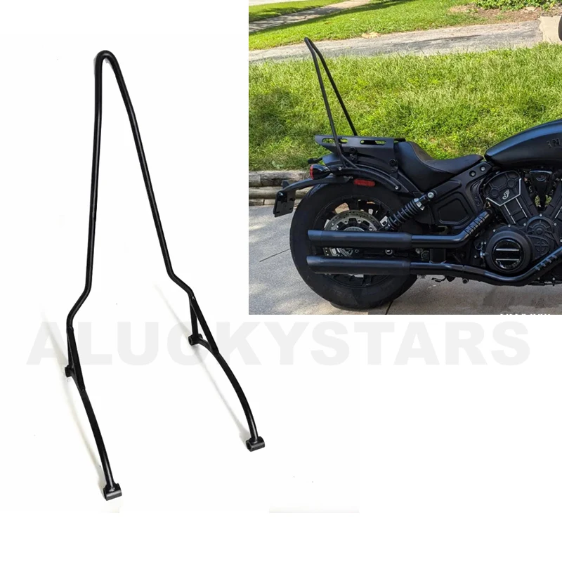 Motorcycle Retro Sissy Bar Rear Passenger Backrest For Indian Scout Hussar Scout Bobber 15-24