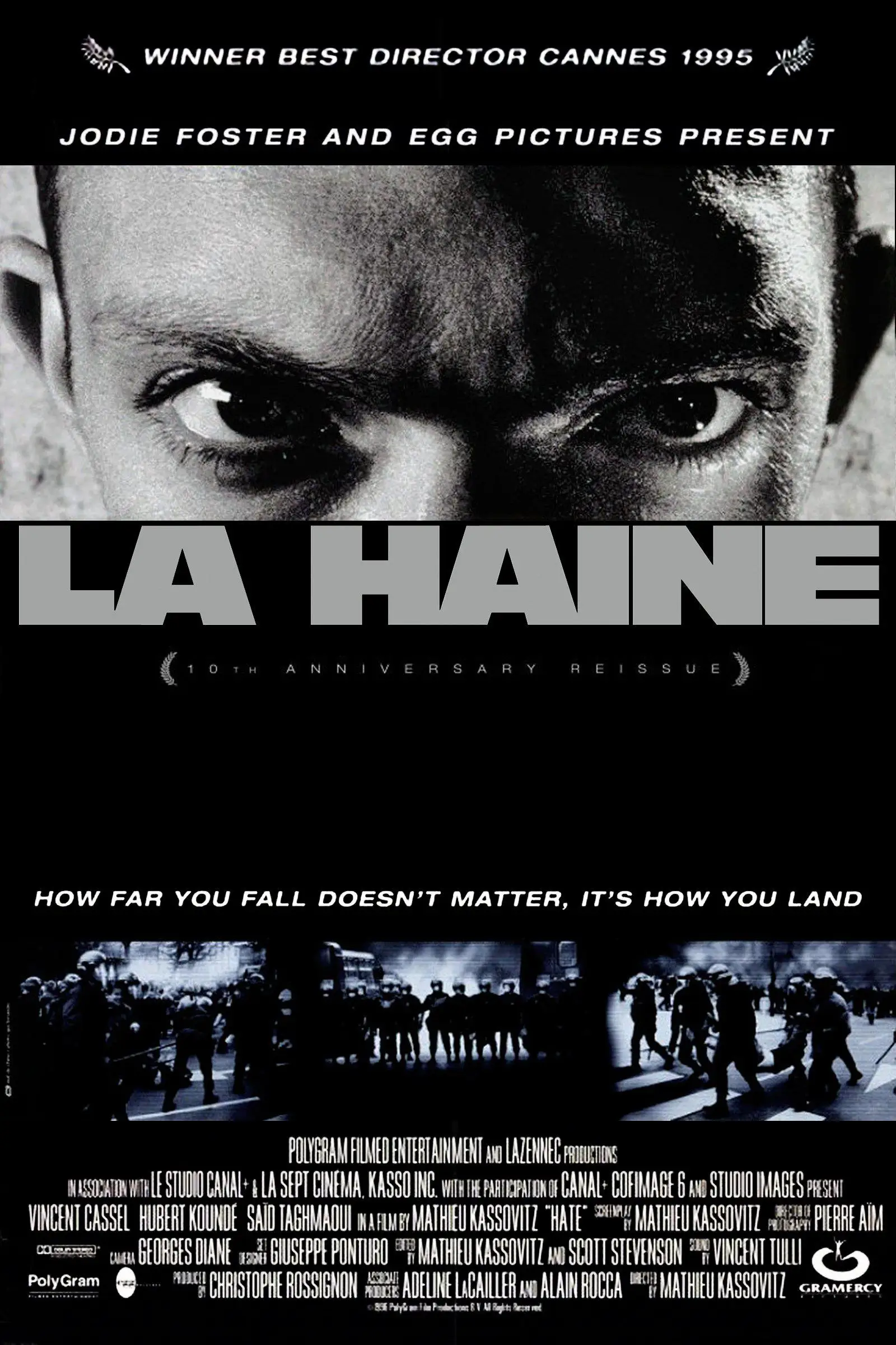 Movie La Haine (1995) The Hate Poster Prints Wall Sticker Home Decor