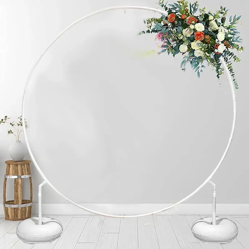 Okrągły łuk balonowy Balon Koło Stojak Uchwyt Rama Pierścień Urodziny Balon Dekoracje Ślubne Dekoracje Przyjęcia Baby Shower Tło