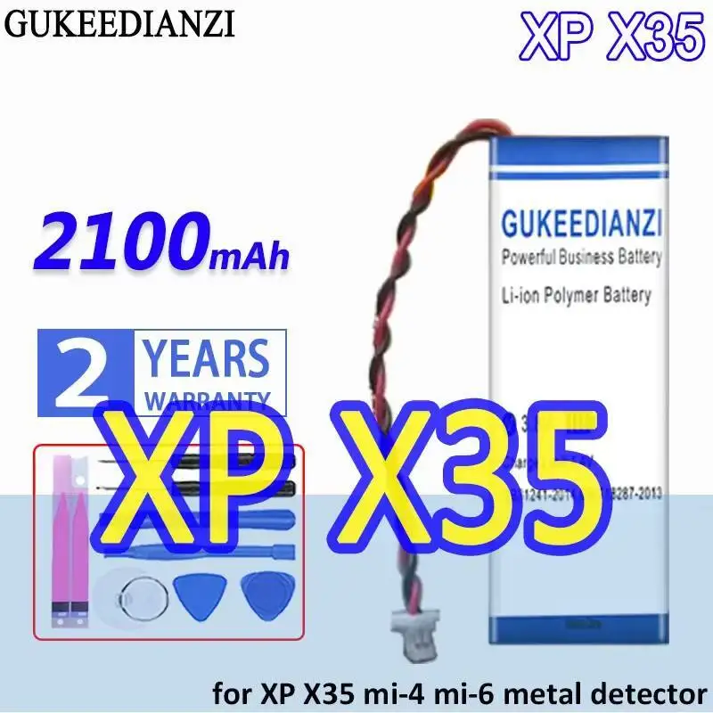 

XP X35 For Xplore Metal Detectors MI-4 MI-6 Durable Detector Battery 2100Mah