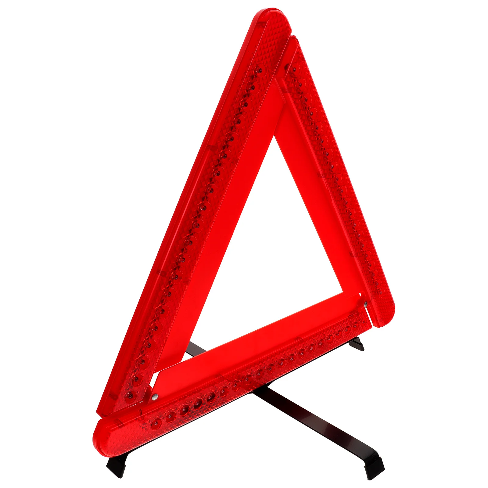 

Triangle Road Safety Light Emergency Warning Triangle Stand for Cars Trucks Trailers Foldable Storage Friendly