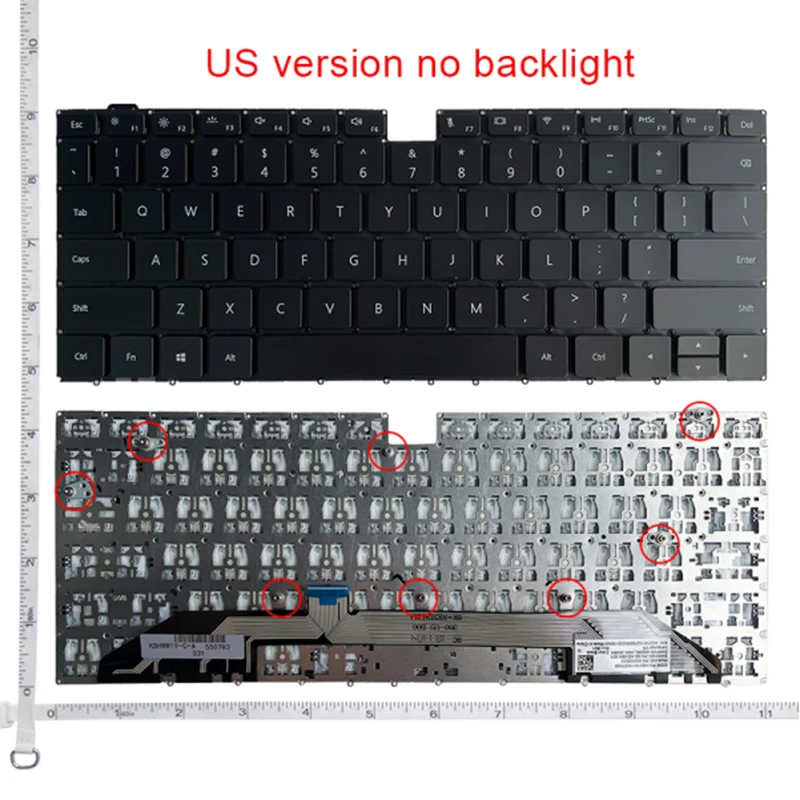 New US Russian Keyboard For HUAWEI MateBook X Pro MACH-W19/W19C/W19B/BL/L/W29 MACHR-W29/W29B/W29BL/W19/W19C/W19 MACHC-WAH9LP RU