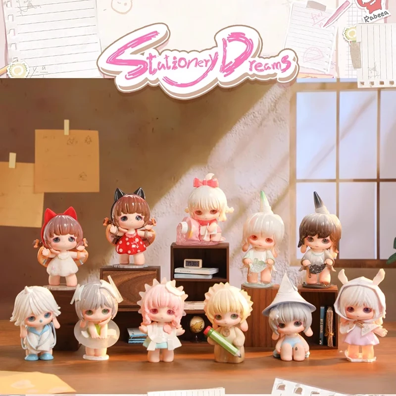 

Spot Rabeea Stationery Dream Collection Blind Box Cure Doll Ornaments Cute Girl Gift Anime Figure Mystery Box Toys