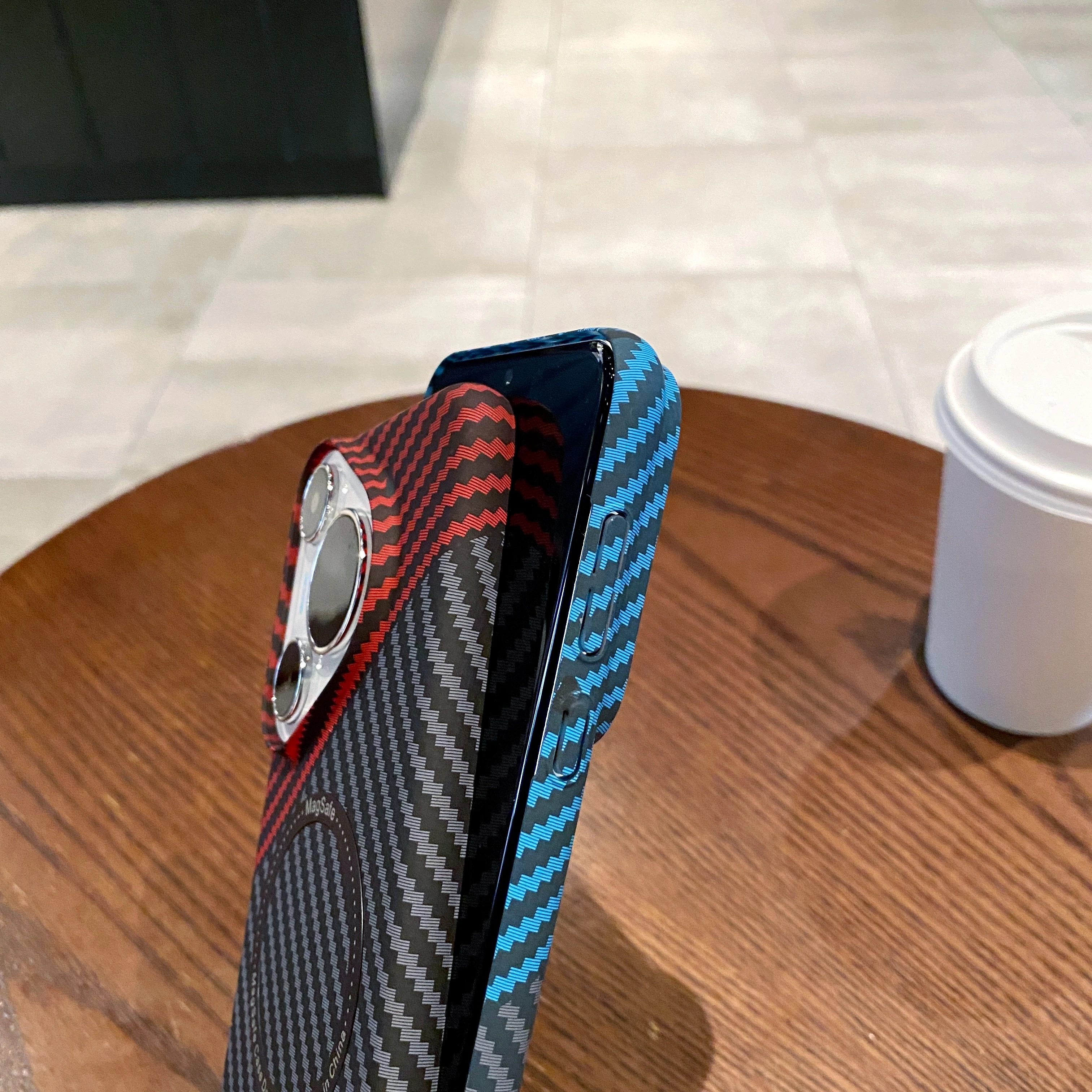 Shockproof Carbon Fiber Pattern Magnetic Case, Wireless Charging, Slim PC Hard Phone Cover, Huawei Pura 70 Pro 70 Ultra