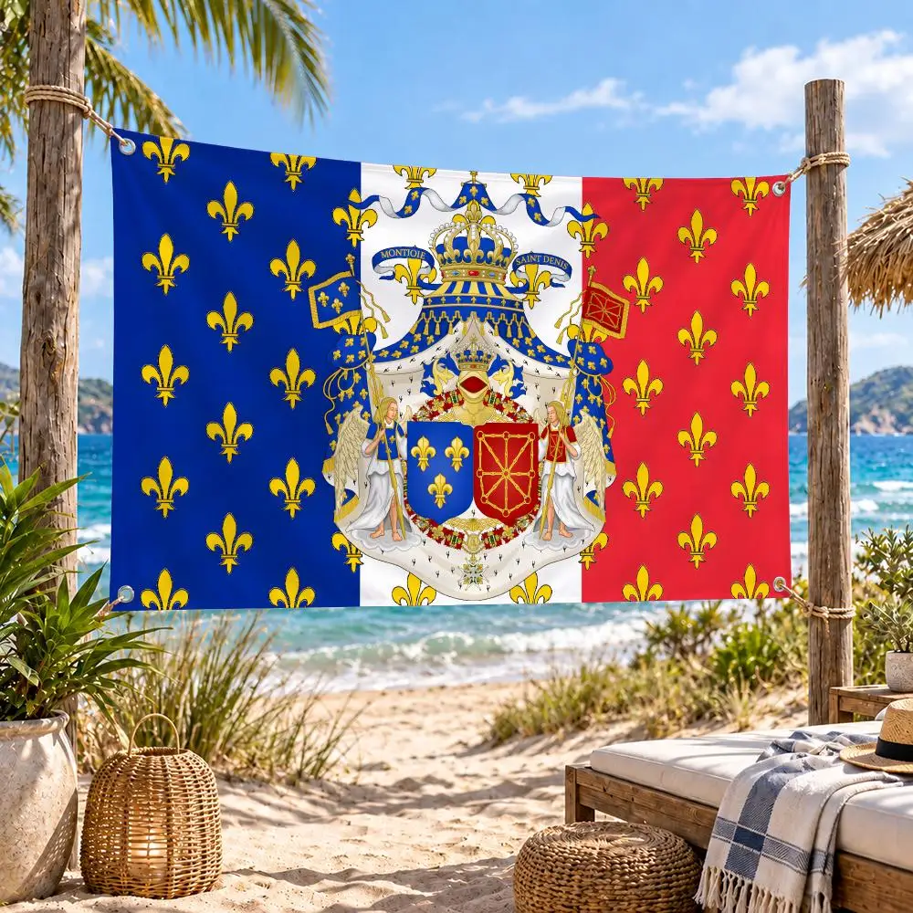 Napoleonic French Vintage Flags Soft Durable Tapestry Skin-friendly For Outdoor Party Home Living Room Bar Bedroom Decoration