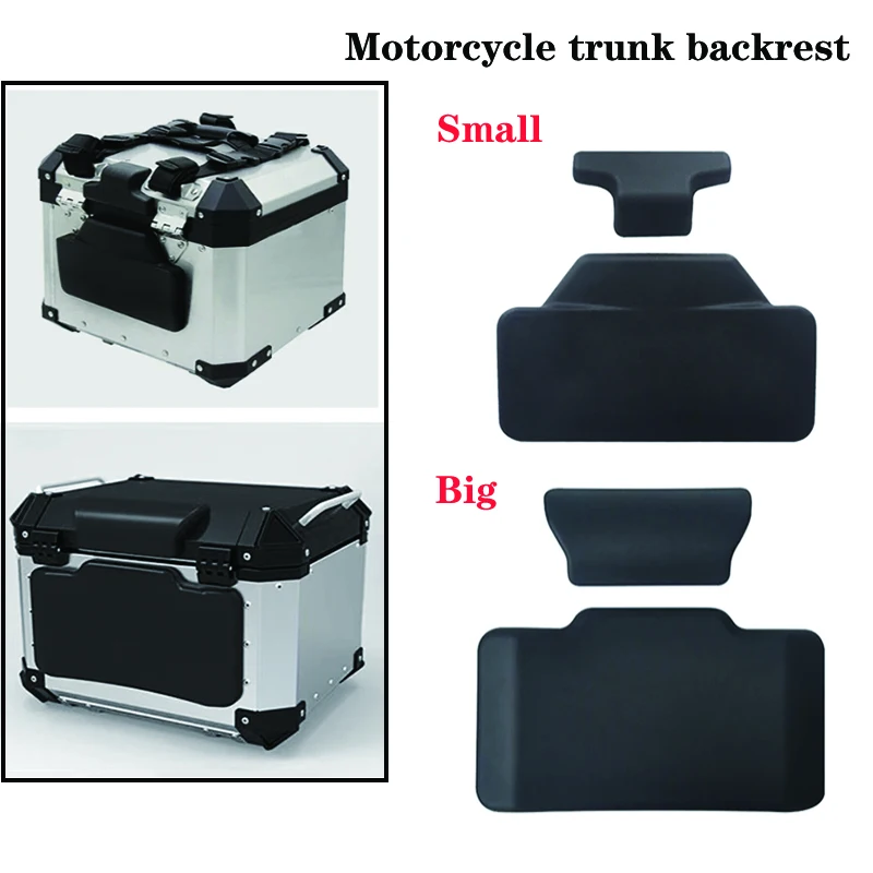 Motorcycle Passenger Backrest Back PadSelf-Adhesive Shockproof Moto Rear Top Case Box Luggage Cushion Pad Backrest For BMW R1200