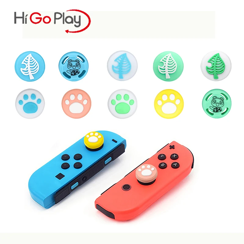 

Silicone Animal Crossing Leaf Pad Thumb Stick Grip Cap Joystick Cover For Nintendo Switch NS Lite Joy-Con Controller Thumb Case