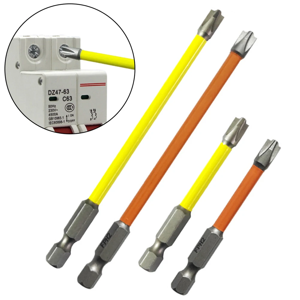 4 pçs fph2 chave de fenda bit magnético fenda cruz cabeça 65/110mm especial para eletricista reparação driver elétrico ferramentas peças