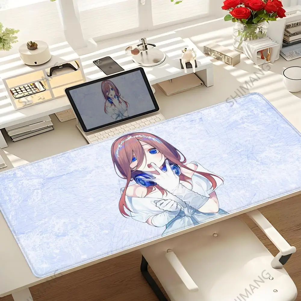 

The Quintessential Quintuplets Anime Mouse Pad XL Gaming Mause Mat Gamer Accessories Table XXL Mousepad Speed Pc Deskpad Carpet