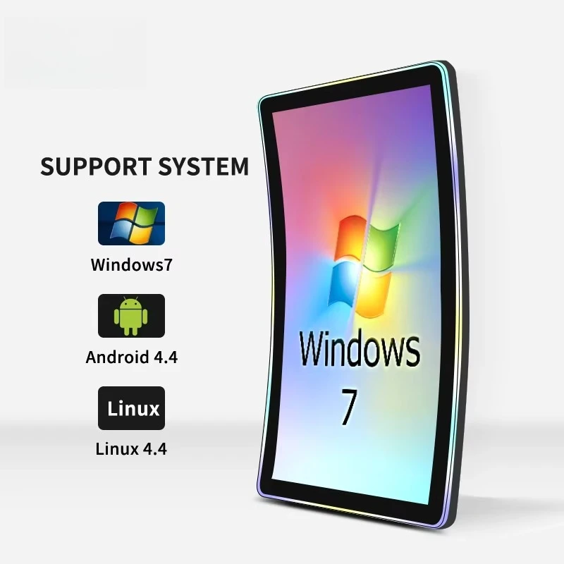 32-Zoll-LCD-Touch-Industrie-Spieldisplay mit gebogenem Bildschirm