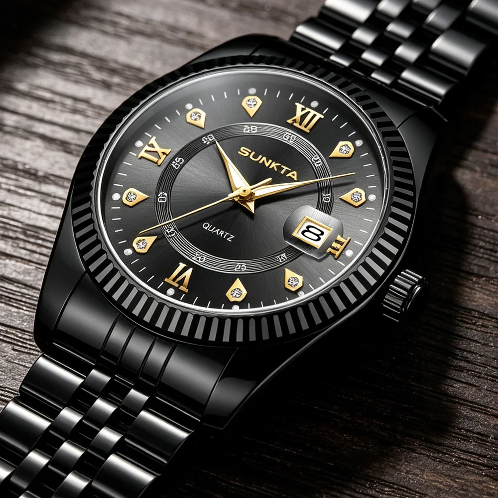 

LIGE Fashion Men Wristwatch Waterproof Luminous Date Original Man Watch Stainless Steel Luxury Quartz Men's Watches+Gift Box