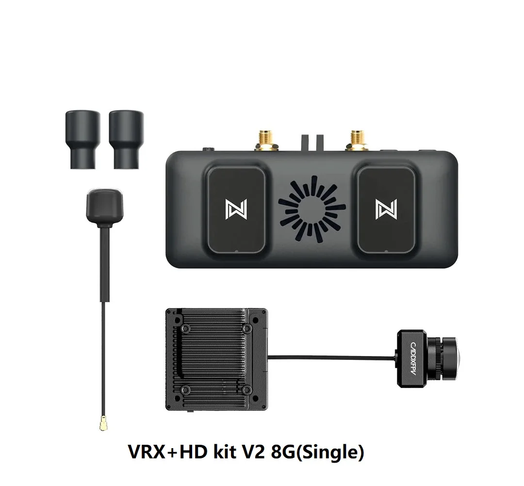 CADDX Walksnail Avatar VRX 10km 4 Antenne HDMI-compatibel 1080P/60FPS HD Pro Kit Dual Antenna Moonlight Kit voor FPV Lage Latency