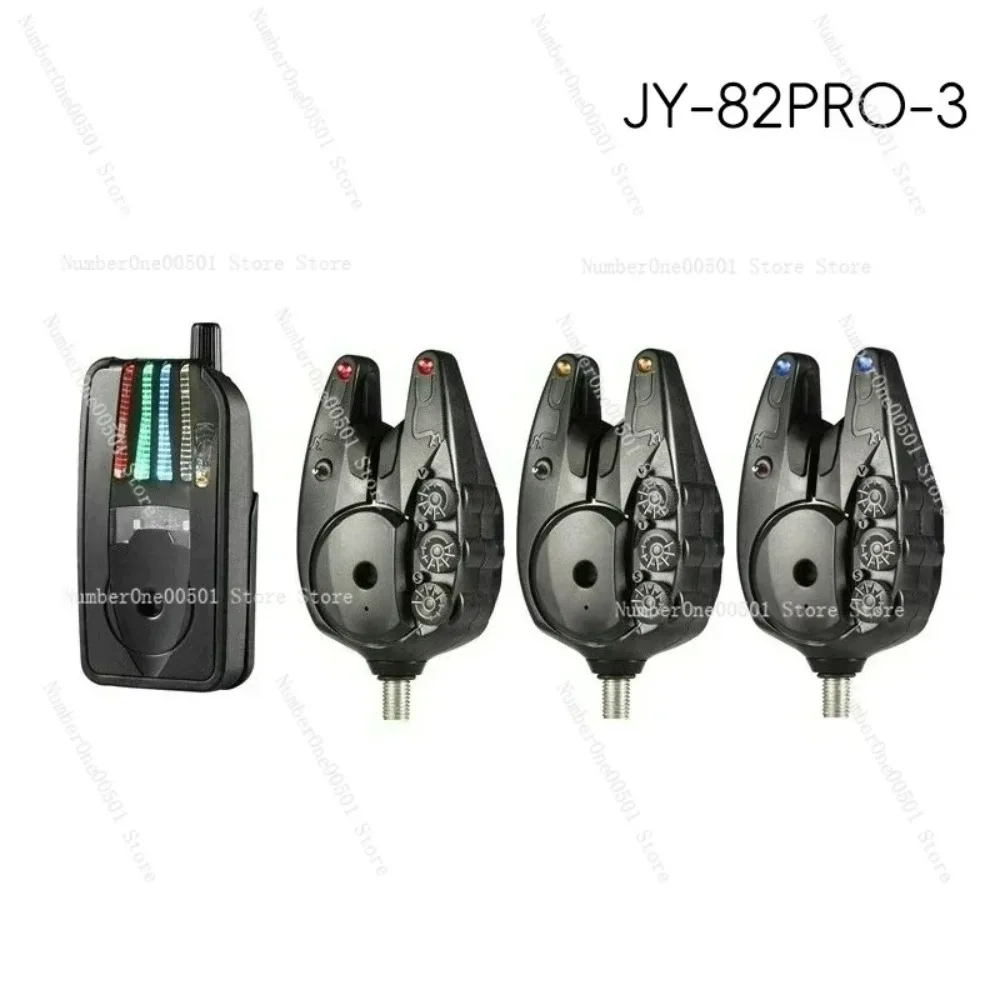 JY‑82 Wireless Fishing Bite Alarm Buzzer Tone Electronic Detector ABS Material for European Carp Lake Fishing Accessories