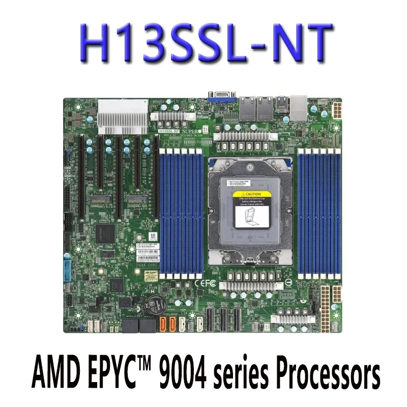 H13SSL-NT FOR Supermicro Motherboards DDR5-4800MHz, AMD EPYC™ 9004 series Processors  processor Tested Well bofore shipping